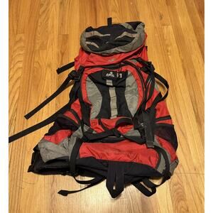 EMS Eastern Mountain Sports Ascent 4700 Hiking Camping Backpack Trail Red Nylon